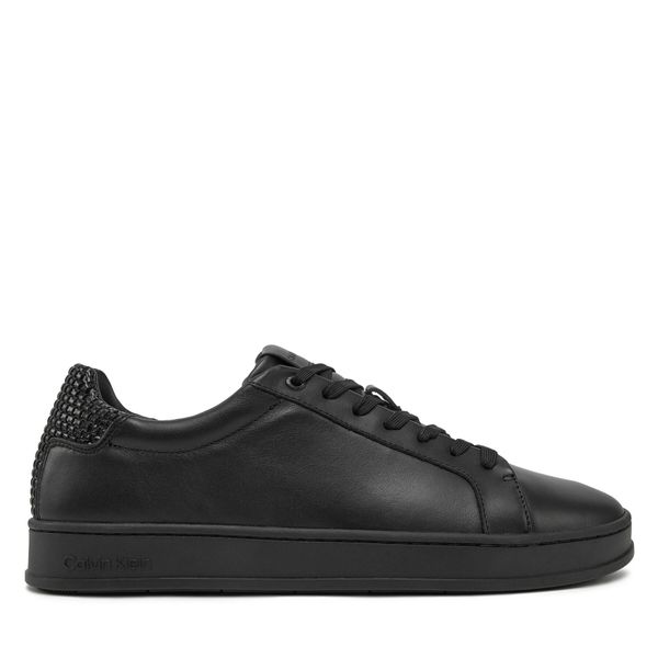 Calvin Klein Сникърси Calvin Klein Low Top Lace Up Woven HM0HM01767 Черен