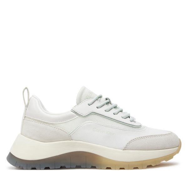 Calvin Klein Сникърси Calvin Klein Runner Lace Up Mesh Mix HW0HW01905 Бял