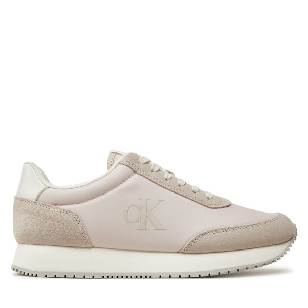 Calvin Klein Сникърси Calvin Klein Runner Laceup Low Mg Mix YW0YW01615 Бежов