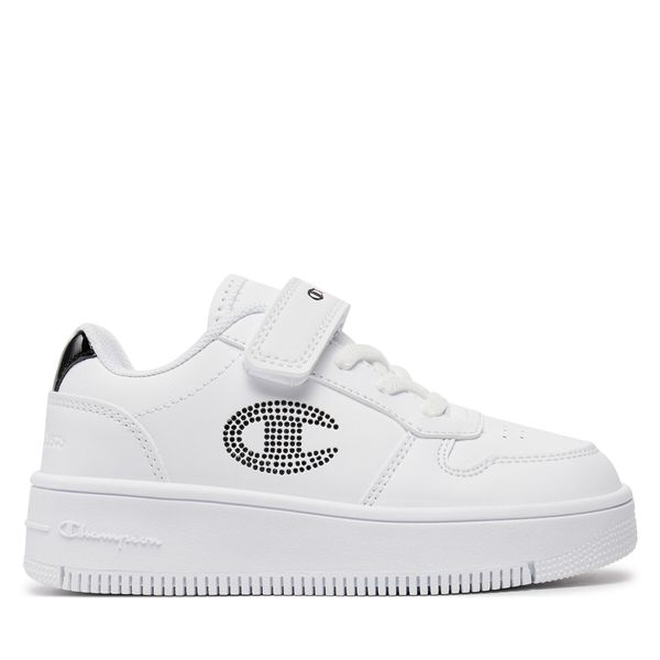 Champion Сникърси Champion Rebound Platform Glitter G Ps Low Cut Shoe S32830-CHA-WW009 Бял