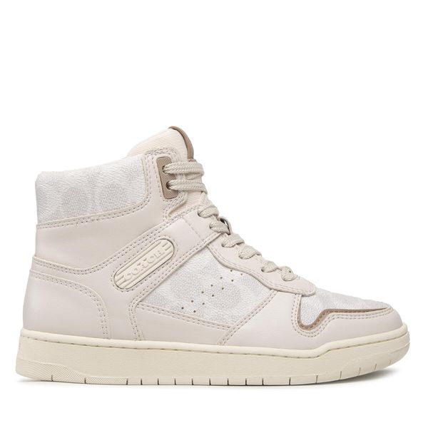 Coach Сникърси Coach Hi Top Coated Canvas CD304 Бежов