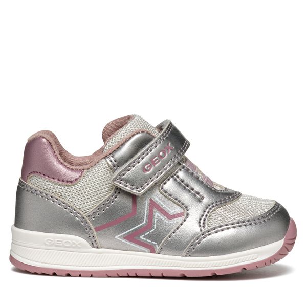 Geox Сникърси Geox B Rishon Girl B450LA 0NFEW C1AK8 Сребрист