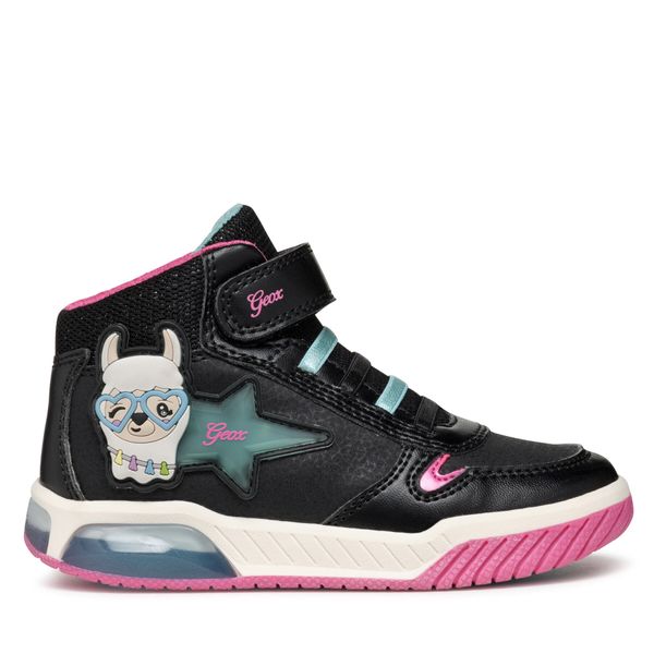 Geox Сникърси Geox J Inek Girl J36ASC 0CENF C9B4A D Черен