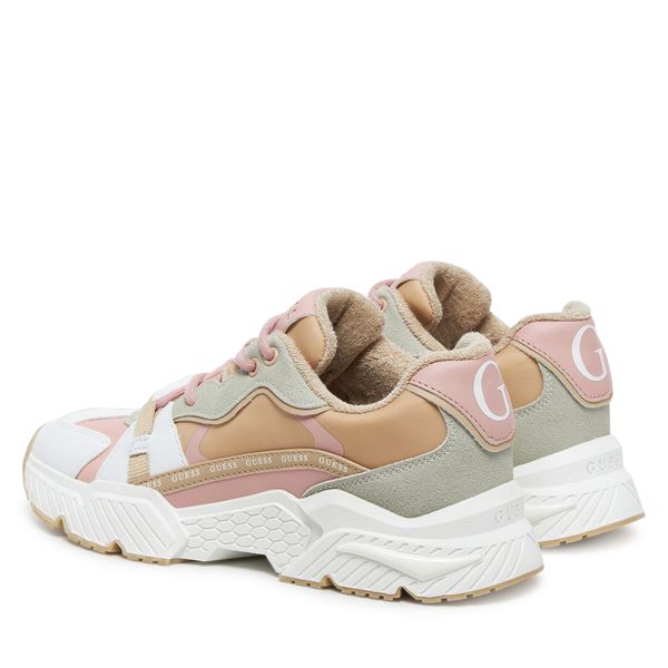 Guess Сникърси Guess FLJCAR ELE12 Бежов