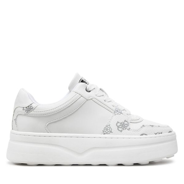 Guess Сникърси Guess Queenz FLTQNZ FAL12 Бял