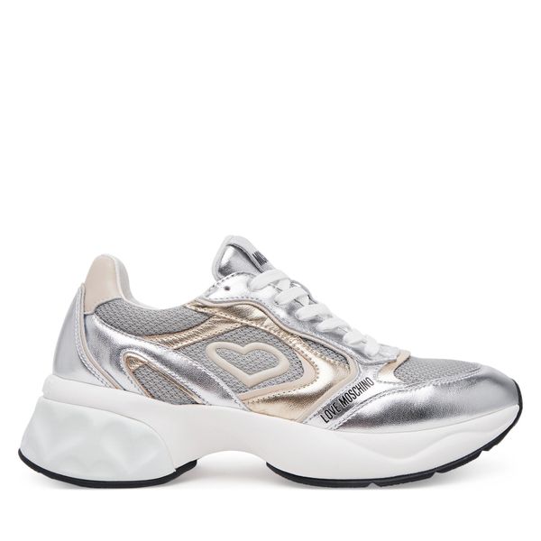 LOVE MOSCHINO Сникърси LOVE MOSCHINO JA15296G1MIQG90A Сребрист