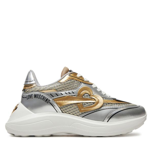 LOVE MOSCHINO Сникърси LOVE MOSCHINO JA15406G0LIQC90A Сребрист