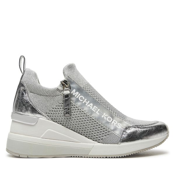 MICHAEL Michael Kors Сникърси MICHAEL Michael Kors Willis Wedge Trainer 43R5WIFS3D Сребрист