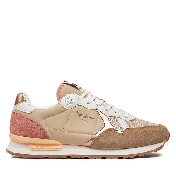 Pepe Jeans Сникърси Pepe Jeans Brit Mix W PLS40012 Бежов