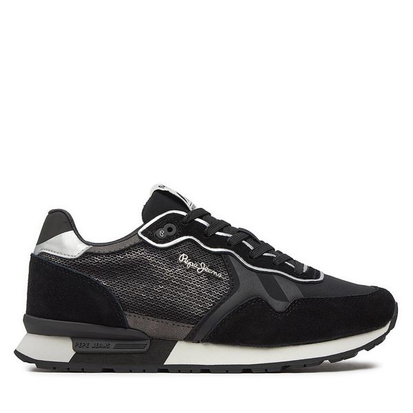 Pepe Jeans Сникърси Pepe Jeans Brit Sequins W PLS40009 Черен