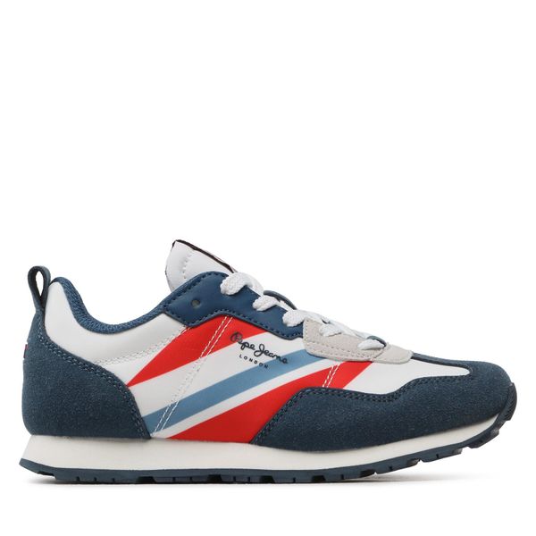 Pepe Jeans Сникърси Pepe Jeans Foster Boy Print PBS30554 Син