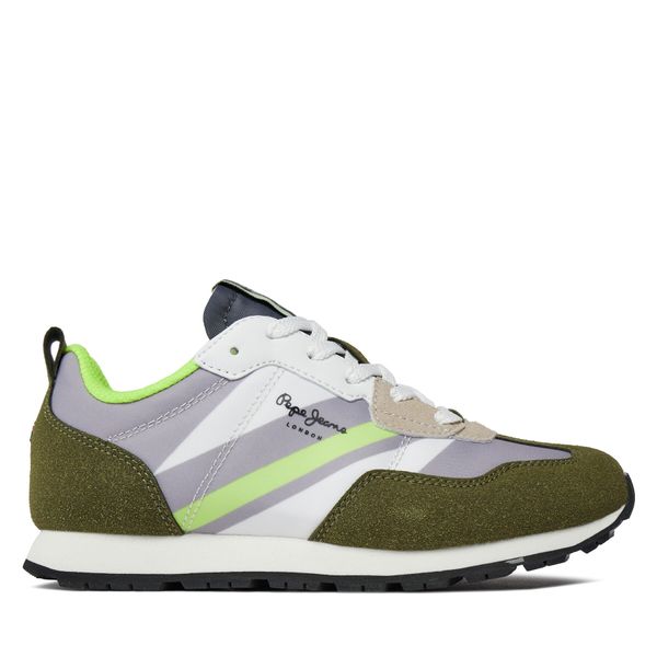 Pepe Jeans Сникърси Pepe Jeans Foster Boy Print PBS30554 Зелен