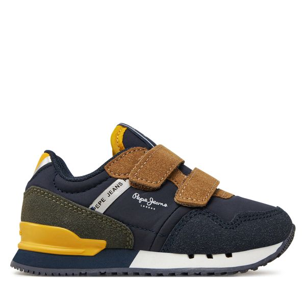 Pepe Jeans Сникърси Pepe Jeans London Class Bk PBS40007 Тъмносин