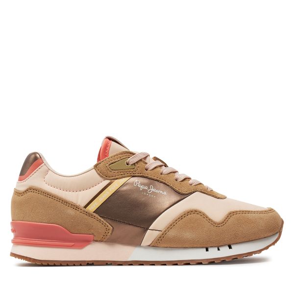 Pepe Jeans Сникърси Pepe Jeans London Glam W PLS40006 Бежов