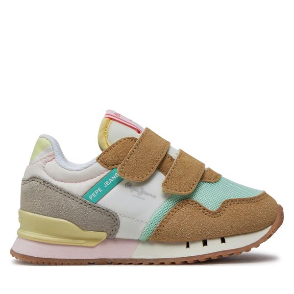 Pepe Jeans Сникърси Pepe Jeans London Urban Gk PGS30599 Бежов