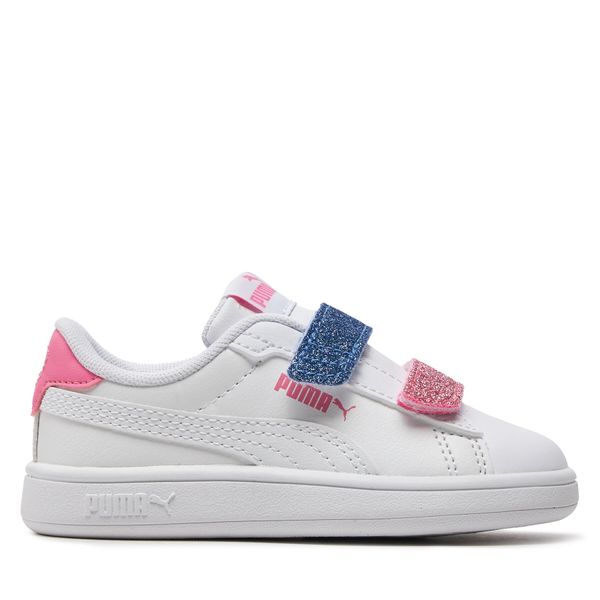 Puma Сникърси Puma Smash 3.0 L Glitter Velcro V Inf 395610-01 Бял