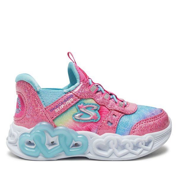 Skechers Сникърси Skechers Infinite Heart Lights 303755N/PKMT Сребрист