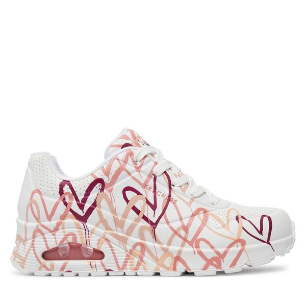 Skechers Сникърси Skechers Uno - Dripping In Love 155507/WCRL Бял