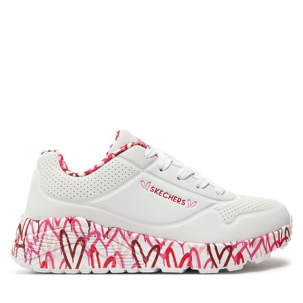 Skechers Сникърси Skechers Uno Lite Lovely Luv 314976L/WRPK Бял