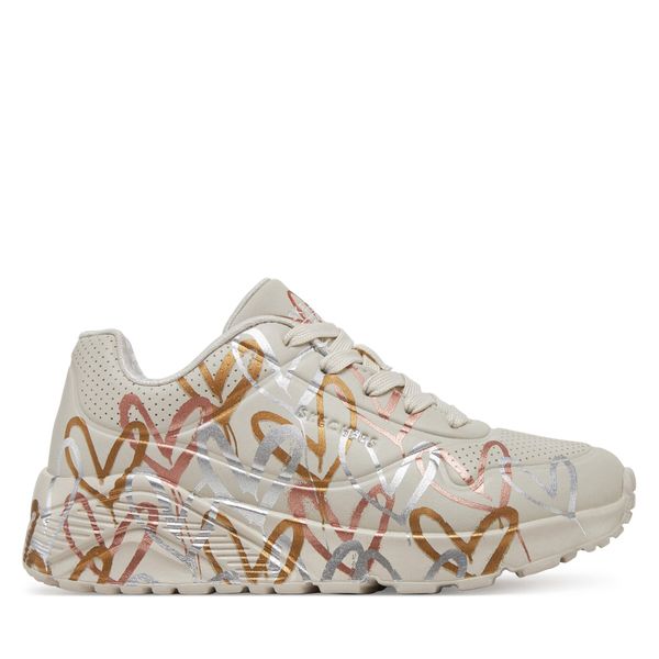 Skechers Сникърси Skechers Uno Lite - Metallic 314067L/NTMT Бял
