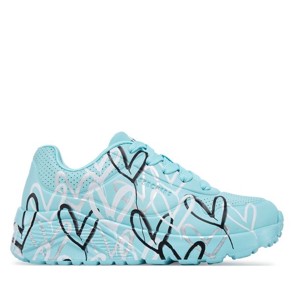 Skechers Сникърси Skechers Uno Lite - Metallic Love 314067L/TQMT Светлосиньо