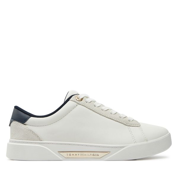 Tommy Hilfiger Сникърси Tommy Hilfiger Chic Court Sneaker FW0FW08123 Екрю