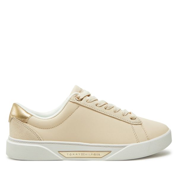 Tommy Hilfiger Сникърси Tommy Hilfiger Chic Court Sneaker FW0FW08382 Бежов