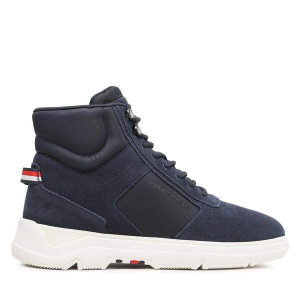 Tommy Hilfiger Сникърси Tommy Hilfiger Core Mix Suede Hybrid Boot FM0FM04596 Тъмносин