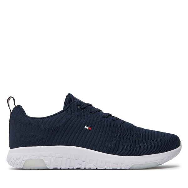 Tommy Hilfiger Сникърси Tommy Hilfiger Corporate Knit Rib Runner FM0FM02838 Тъмносин