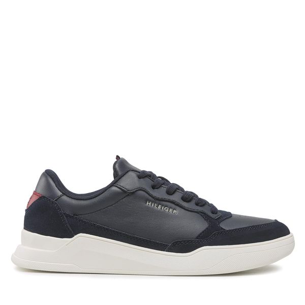 Tommy Hilfiger Сникърси Tommy Hilfiger Elevated Cupsole Leather Mix FM0FM04358 Тъмносин