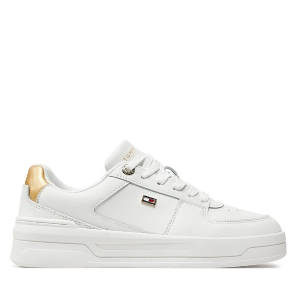 Tommy Hilfiger Сникърси Tommy Hilfiger Essential Basket Sneaker Gold FW0FW08076 Екрю