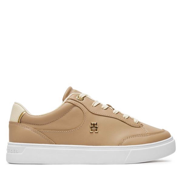 Tommy Hilfiger Сникърси Tommy Hilfiger Essential Chic Court Sneaker FW0FW08322 Бежов