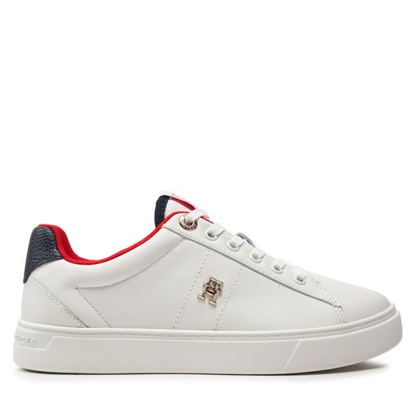 Tommy Hilfiger Сникърси Tommy Hilfiger Essential Elevated Court Sneaker FW0FW07685 Екрю