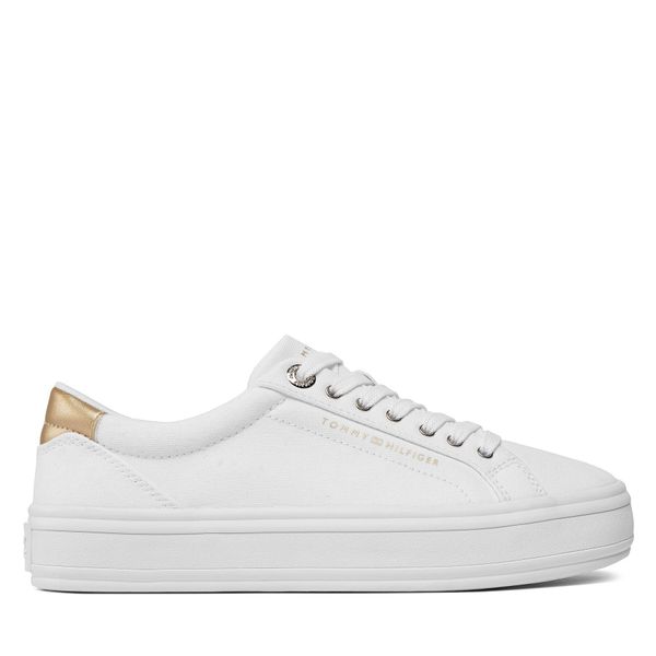 Tommy Hilfiger Сникърси Tommy Hilfiger Essential Vulc Canvas Sneaker FW0FW07682 White YBS