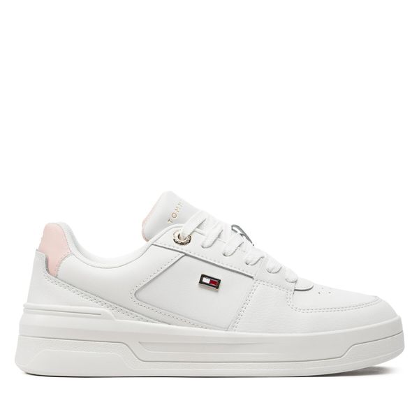 Tommy Hilfiger Сникърси Tommy Hilfiger Flag Basket Sneaker FW0FW08081 Екрю