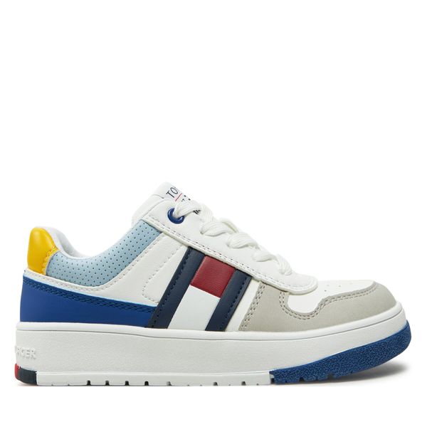 Tommy Hilfiger Сникърси Tommy Hilfiger Flag Low Cut Lace-Up Sneaker T3X9-33863-1269 M Бял