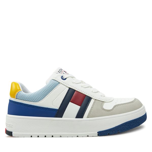 Tommy Hilfiger Сникърси Tommy Hilfiger Flag Low Cut Lace-Up Sneaker T3X9-33863-1269 S Бял
