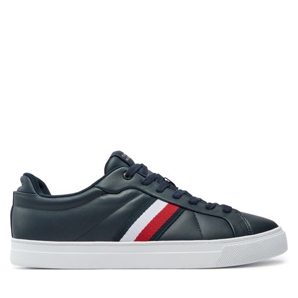 Tommy Hilfiger Сникърси Tommy Hilfiger Icon Court Lth Stripes FM0FM05163 Тъмносин