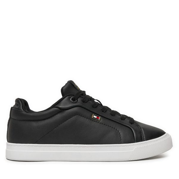 Tommy Hilfiger Сникърси Tommy Hilfiger Icon Court Sneaker Flag FW0FW08327 Черен