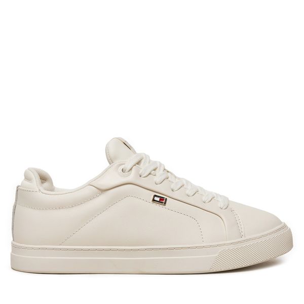 Tommy Hilfiger Сникърси Tommy Hilfiger Icon Court Sneaker Flag FW0FW08327 Екрю
