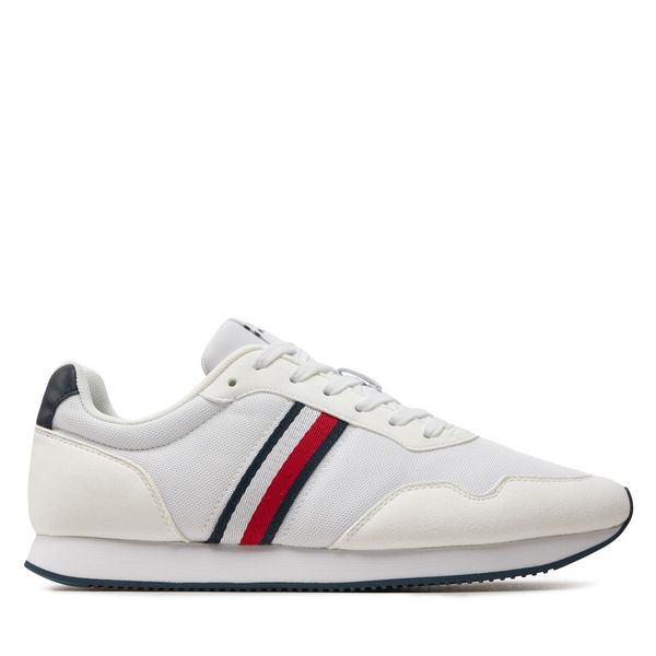 Tommy Hilfiger Сникърси Tommy Hilfiger Lo Runner Mix FM0FM04958 Бял