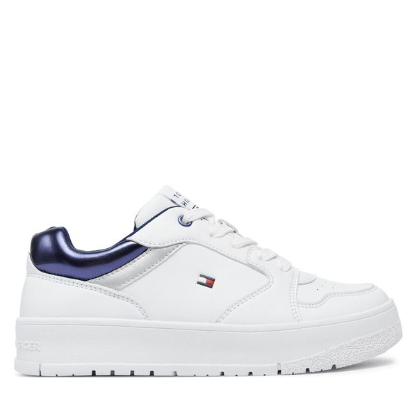 Tommy Hilfiger Сникърси Tommy Hilfiger Low Cut Lace-Up Sneaker T3A9-33525-1351 S Бял