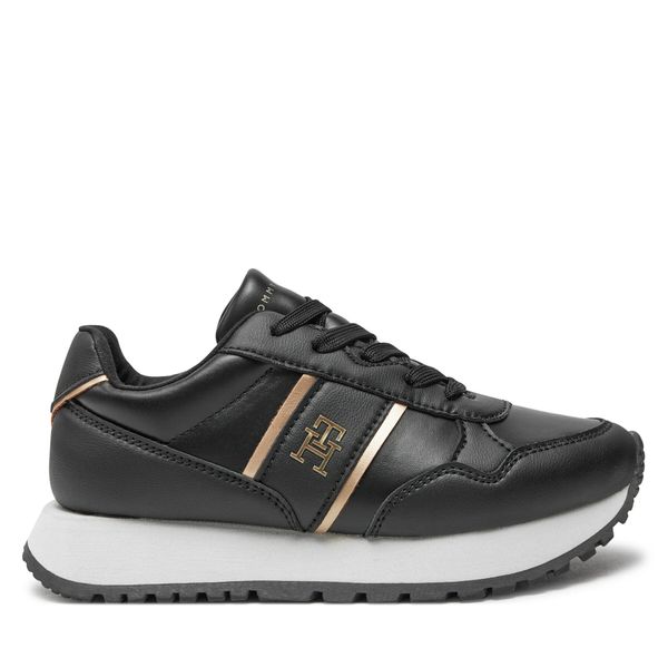 Tommy Hilfiger Сникърси Tommy Hilfiger Low Cut Lace-Up Sneaker T3A9-33548-1695 M Черен
