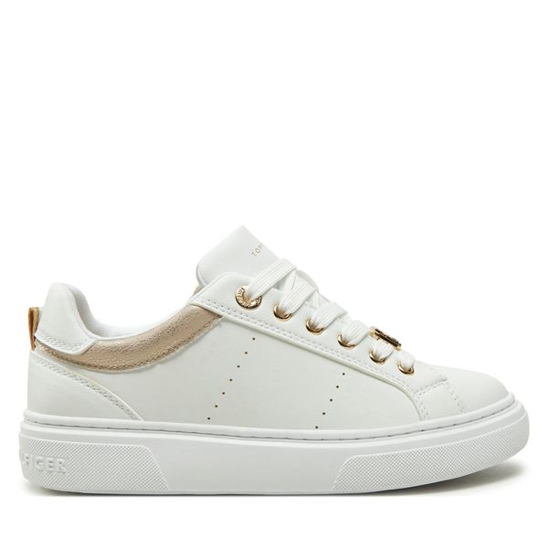 Tommy Hilfiger Сникърси Tommy Hilfiger Low Cut Lace-Up Sneaker T3A9-33743-1355 S Бял