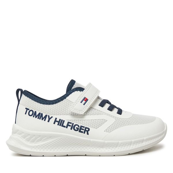 Tommy Hilfiger Сникърси Tommy Hilfiger Low Cut Lace-Up/Velcro Sneaker T1B9-33868-1756 S Бял