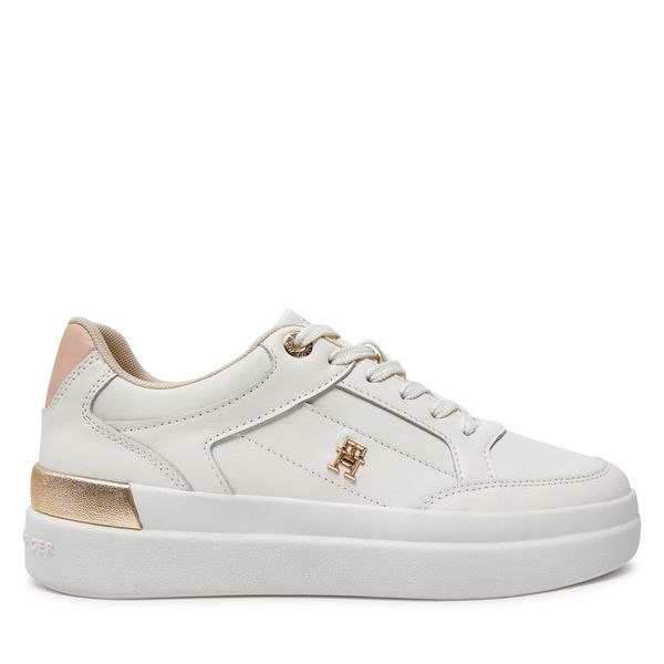 Tommy Hilfiger Сникърси Tommy Hilfiger Lux Hardware Court Sneaker FW0FW07997 Екрю