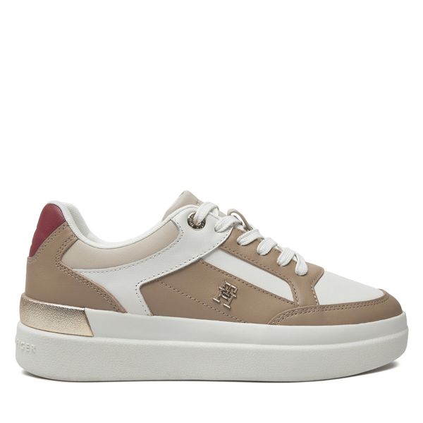 Tommy Hilfiger Сникърси Tommy Hilfiger Lux Hardware Court Sneaker FW0FW07997 Каки