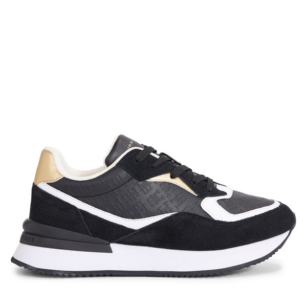 Tommy Hilfiger Сникърси Tommy Hilfiger Lux Monogram Runner FW0FW07816 Черен