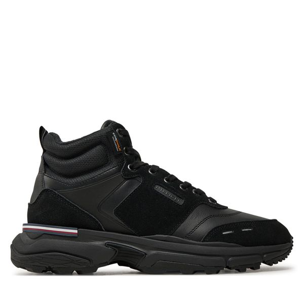 Tommy Hilfiger Сникърси Tommy Hilfiger M Runner Cordura Hi Lth Mix FM0FM05222 Черен