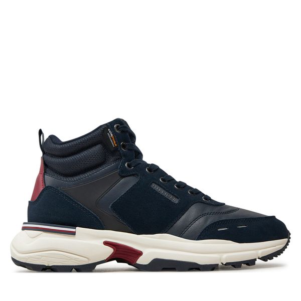 Tommy Hilfiger Сникърси Tommy Hilfiger M Runner Cordura Hi Lth Mix FM0FM05222 Тъмносин